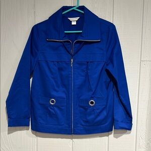 Christopher & Bank Royal Blue Zip-Up Jacket